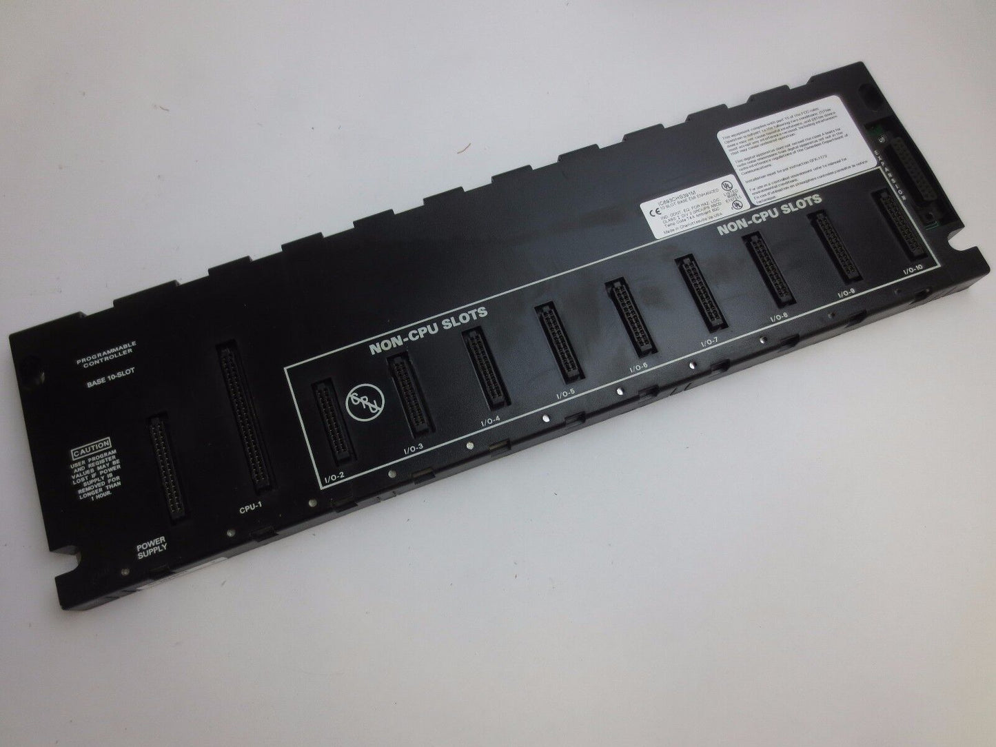GE FANUC IC693CHS391M BASE 10-SLOT for PROGRAMMABLE CONTROLLER - EMI ENHANCED