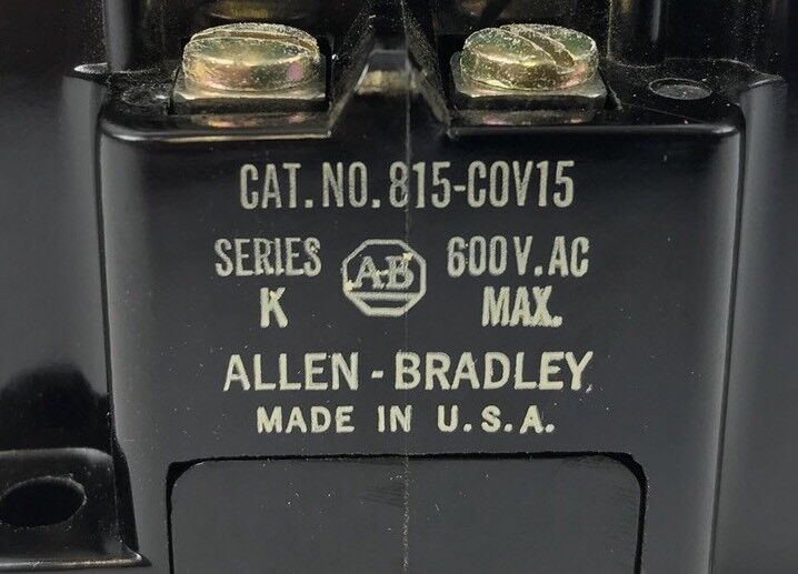 Allen Bradley 815-COV15 Overload Relay Panel 600 V AC MAX