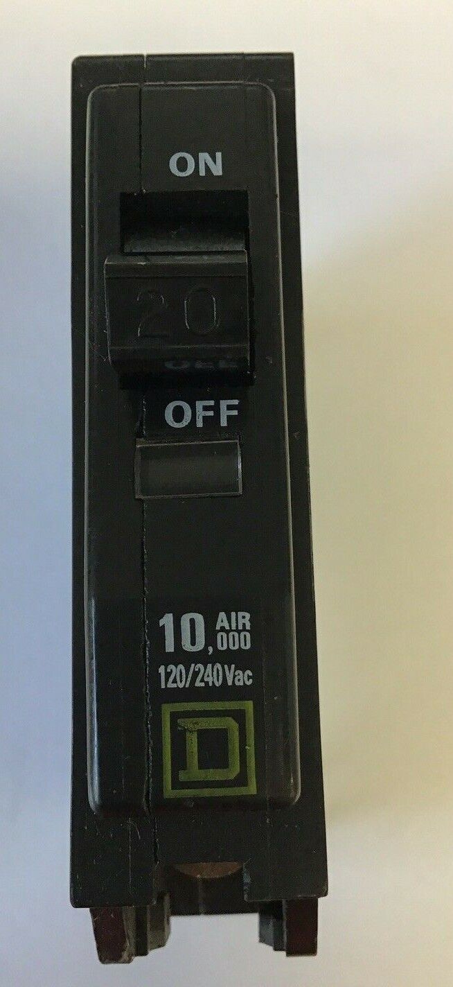 SQUARE D QO120 CIRCUIT BREAKER 20A 10KA ***LOTOF5***