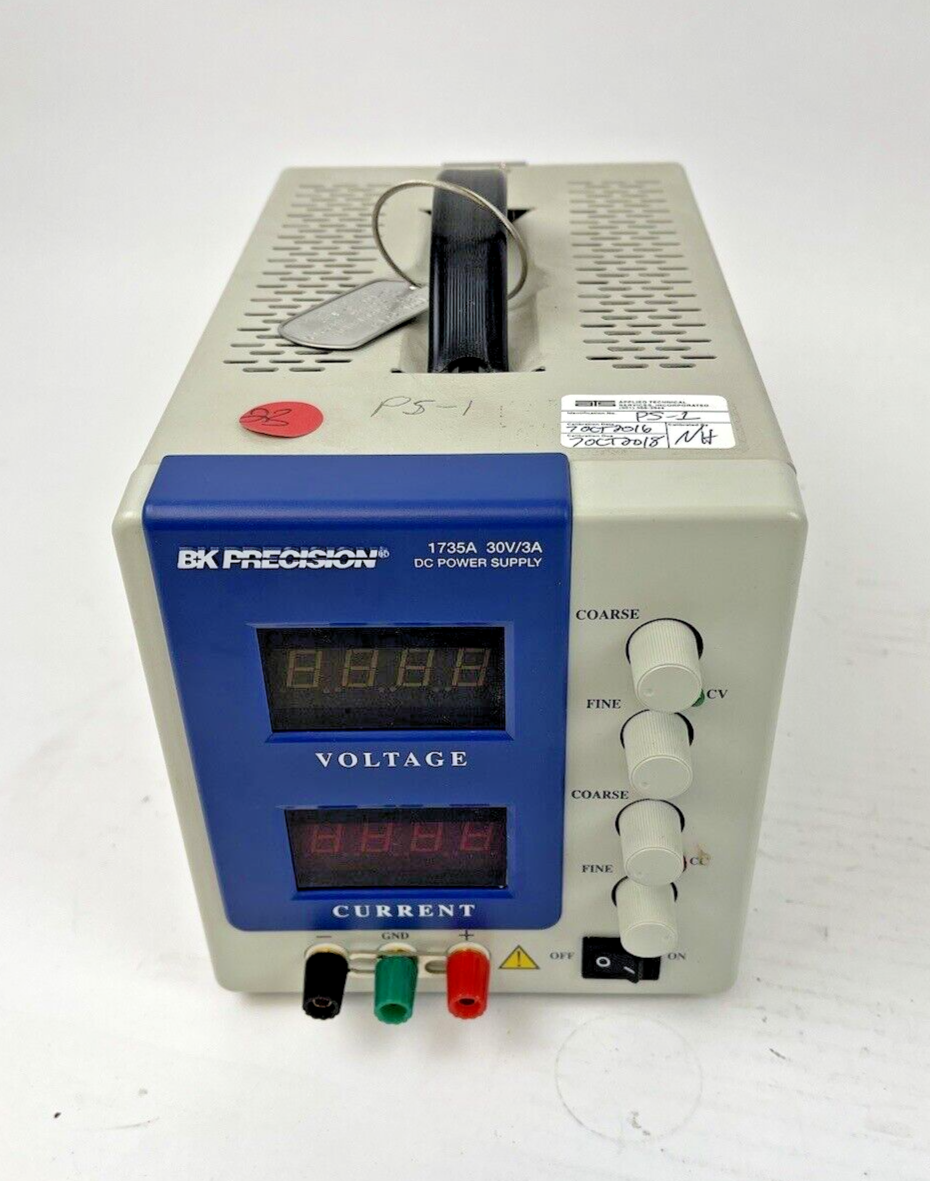 BK PRECISION 1735A Single Output DC Power Supply: 0 to 30V, 0 to 3 A, 120/24V AC