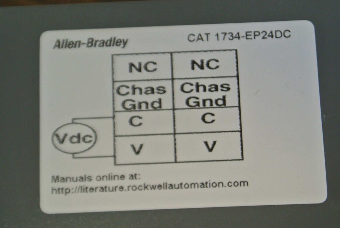 ALLEN-BRADLEY 1734-EP24DC EXPANSION POWER SUPPLY MODULE + 1734-RTB TERM BLK