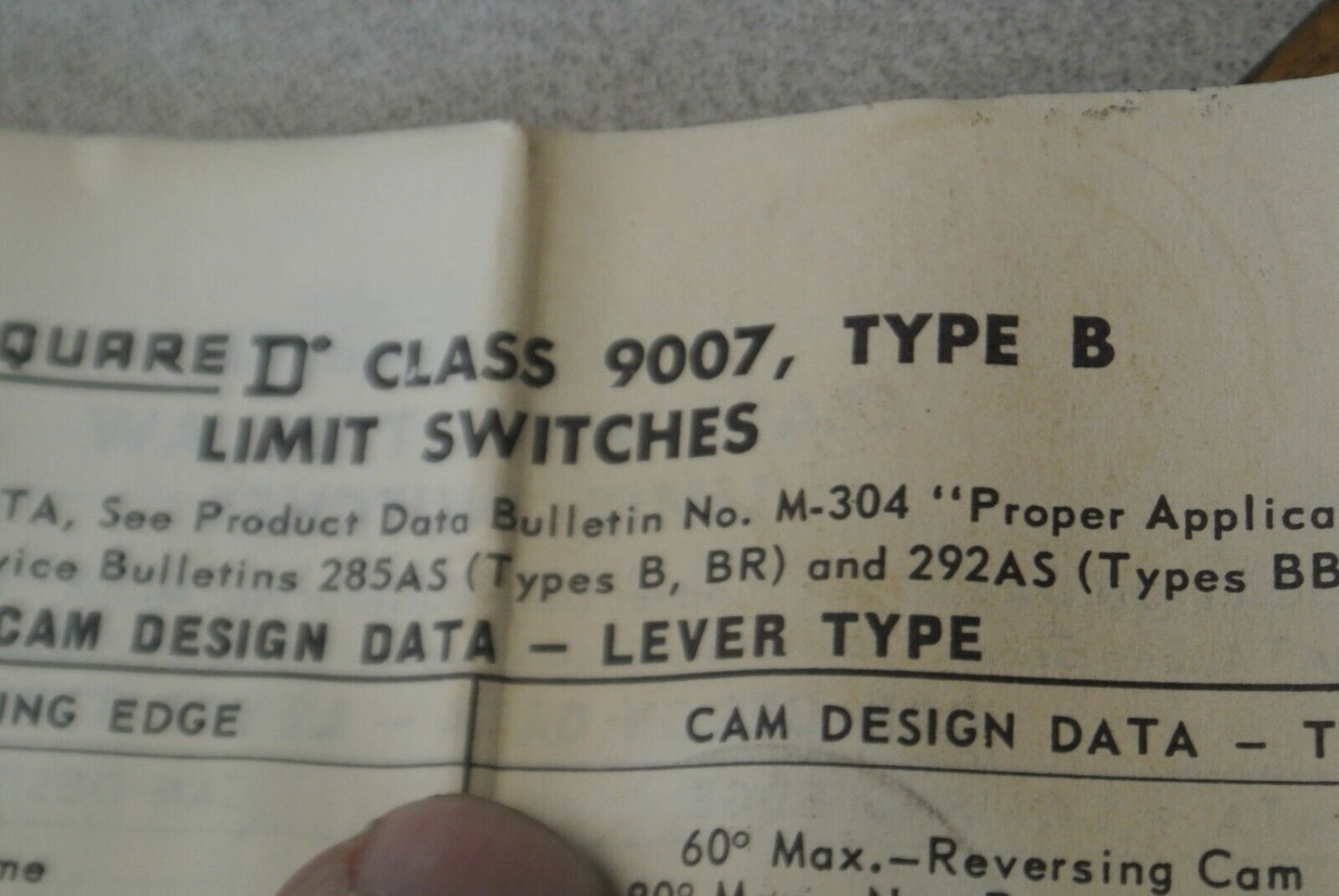 SQUARE D 31032-084-55 ACTUATOR HEAD for LIMIT SWITCH / NEW SURPLUS