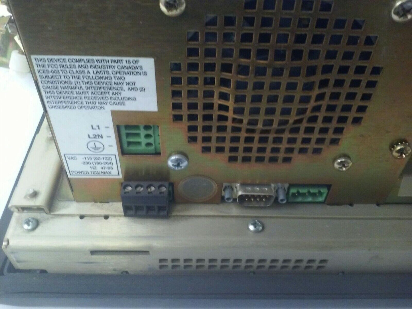 ALLEN BRADLEY 2711E-T10C6 SER. D REV. A PANELVIEW 1000E TERMINAL FRN 5.14