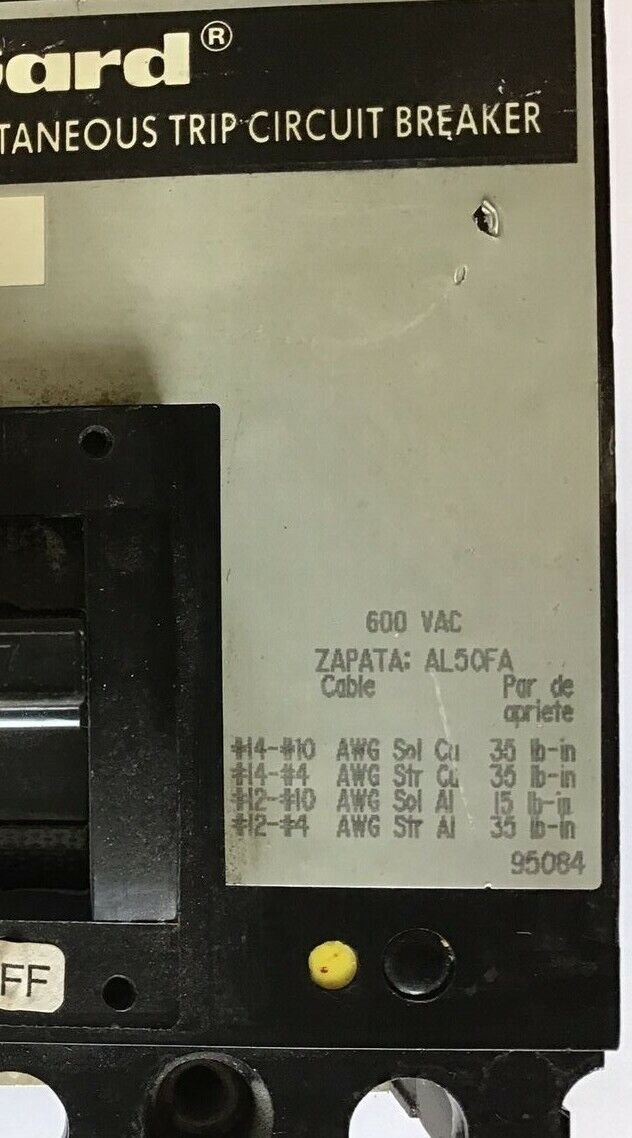 SQUARE D FAP3600712M CIRCUIT BREAKER 600VAC 3POLE 7A