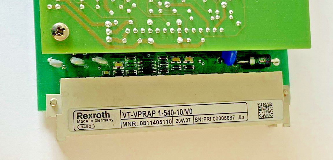 REXROTH VT-VPRAP 1-540-10/V0 AMPLIFIER MODULE CARD