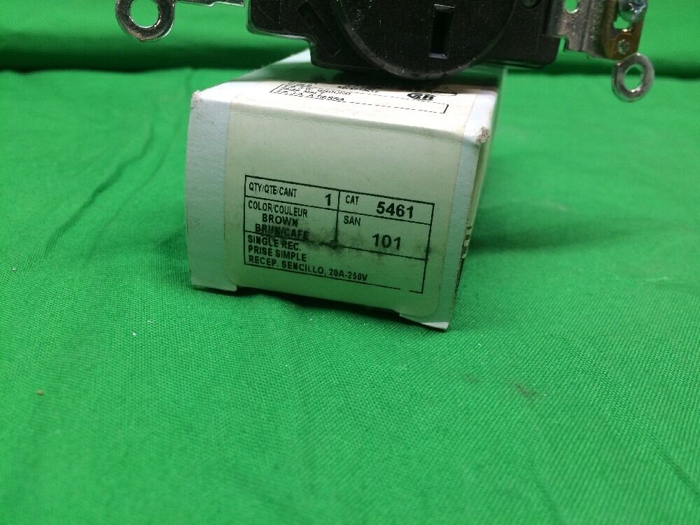 LEVITON 5461 RECEPTACLE BROWN