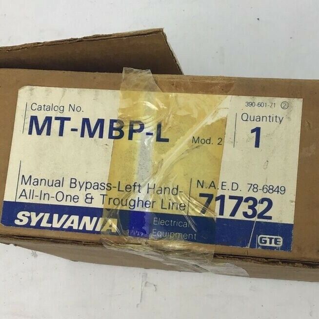 SYLVANIA MT-MBP-L MANUAL BYPASS LEFT HAND MOD.2
