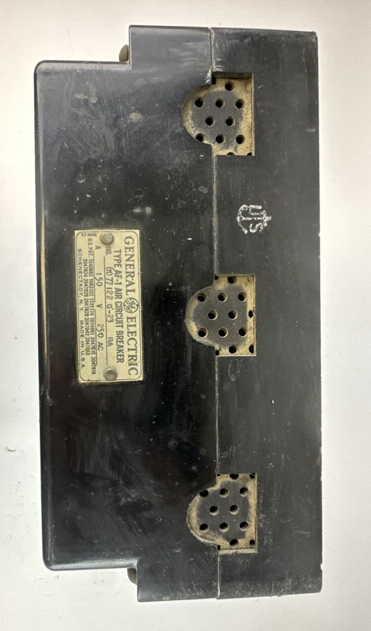 GE TYPE AF-1 AIR CIRCUIT BREAKER 150AMP 250VAC 6077122 G-23