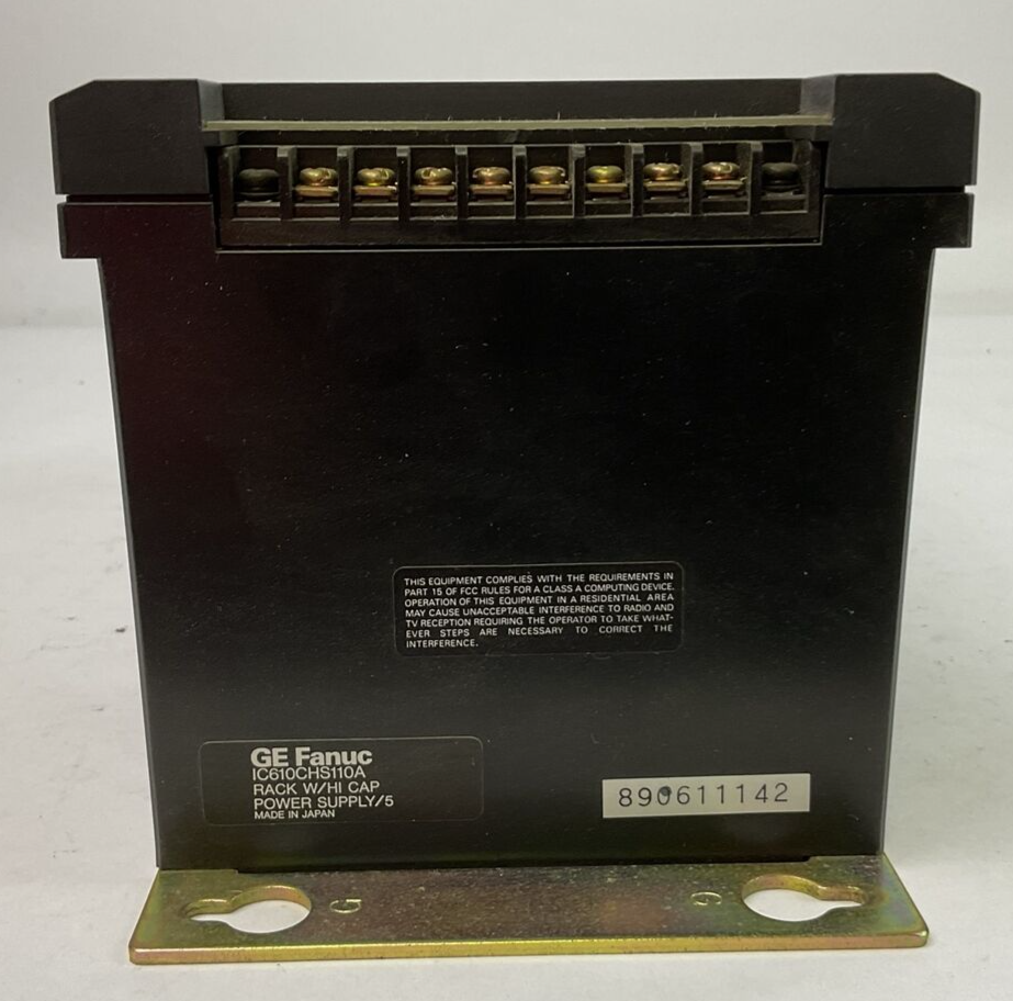 GE FANUC IC610CHS11A RACK W/HI CAP POWER SUPPLY