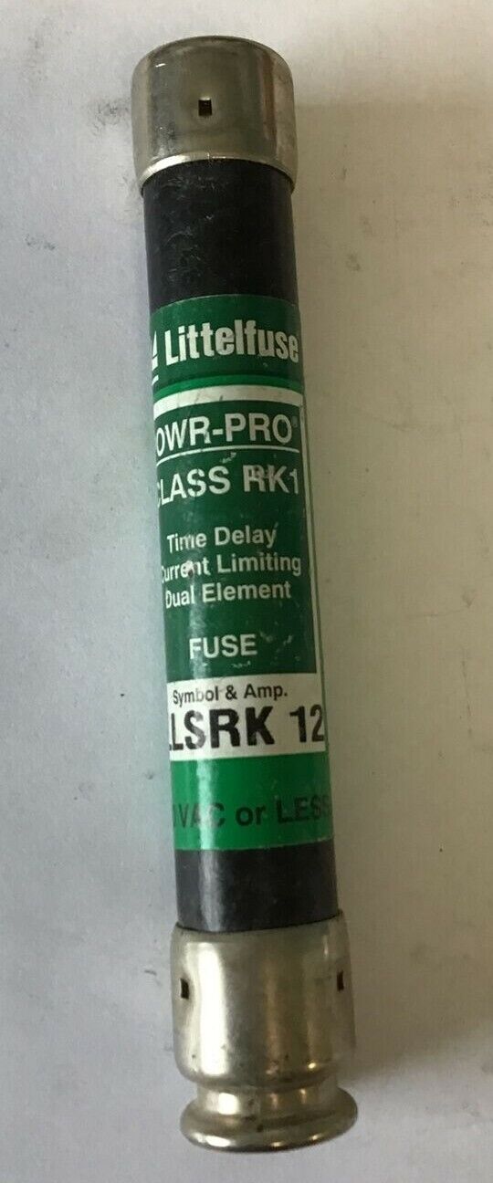 LITTELFUSE LLSRK 12 TIME DELAY FUSE CLASS RK1 12A ***LOTOF3***