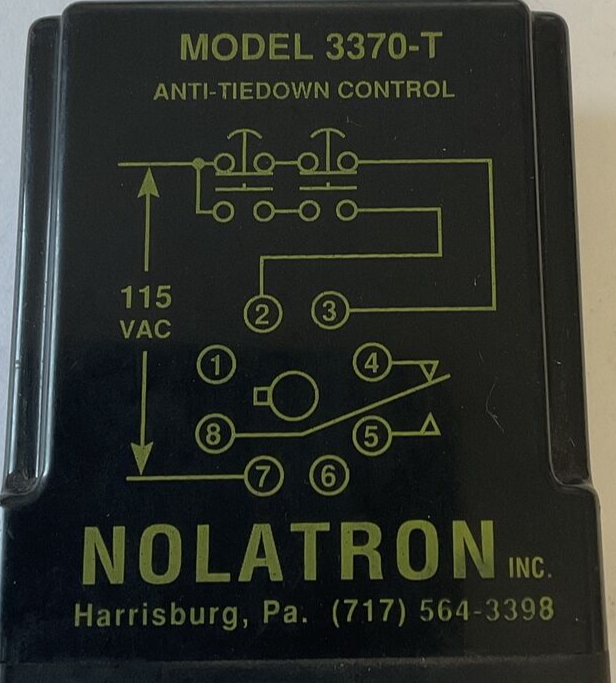 NOLATRON 3370-T ANIT-TIEDOWN CONTROL 115VAC 10A RES.