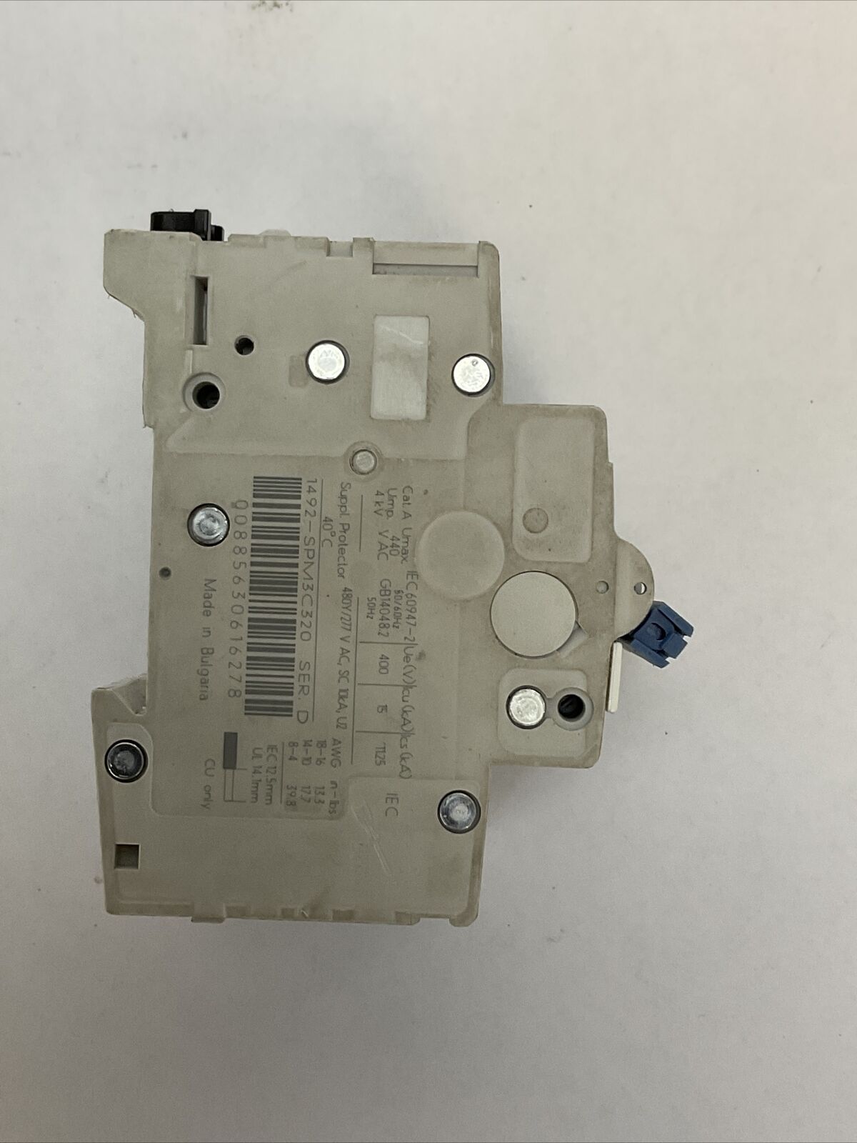ALLEN BRADLEY 1492-SPM3C320 SER D CIRCUIT BREAKER 3POLE 32AMP 480Y/277VAC