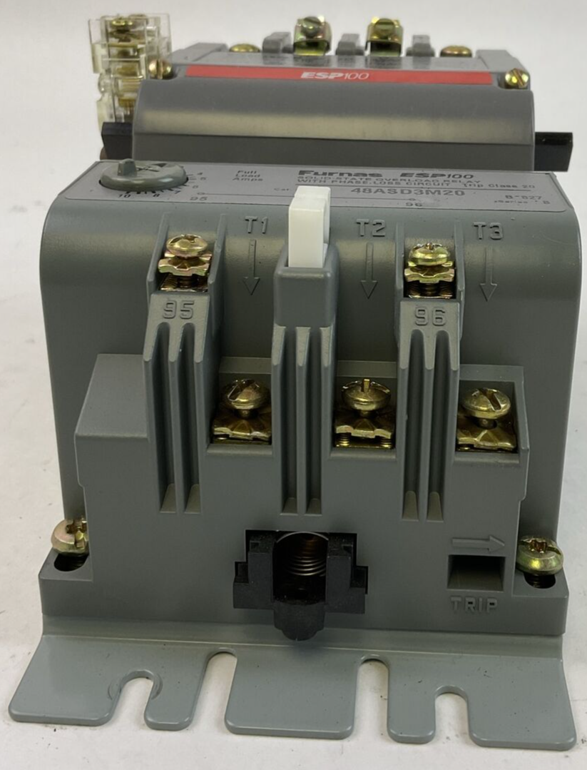 FURNAS SIZE 1 STARTER (14DS+32A CONTACTOR COIL 120V & 48ASD3M20 RELAY 2.5-10A)