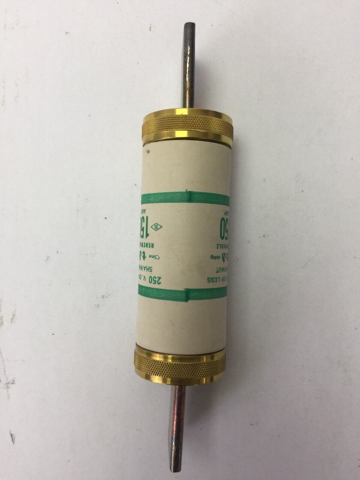 SHAWMUT RF150 TIME DELAY RENEWABLE FUSE 150 AMP 250 VOLT