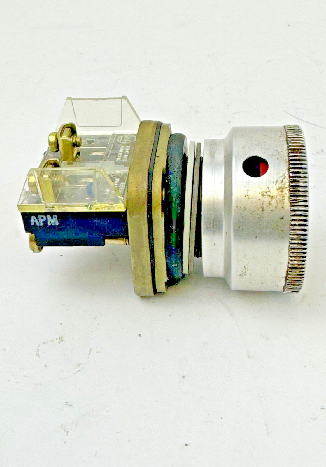 ALLEN-BRADLEY - 800T-D SER. T - RED PUSH BUTTON W/ 800T-X1 SER. D & GUARD