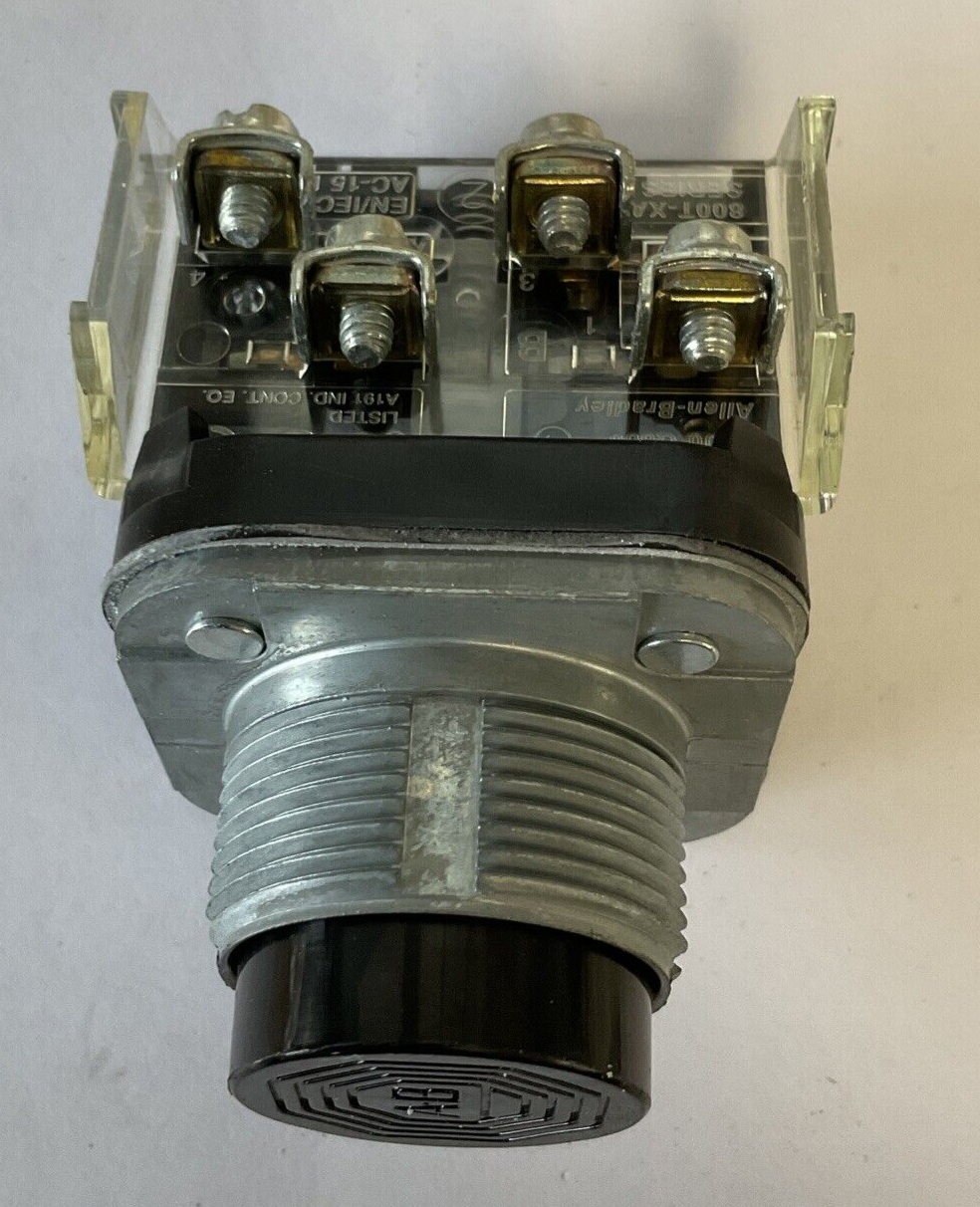 ALLEN BRADLEY 800T-B2A SER.T PUSH BUTTON EXTENDED HEAD BLACK