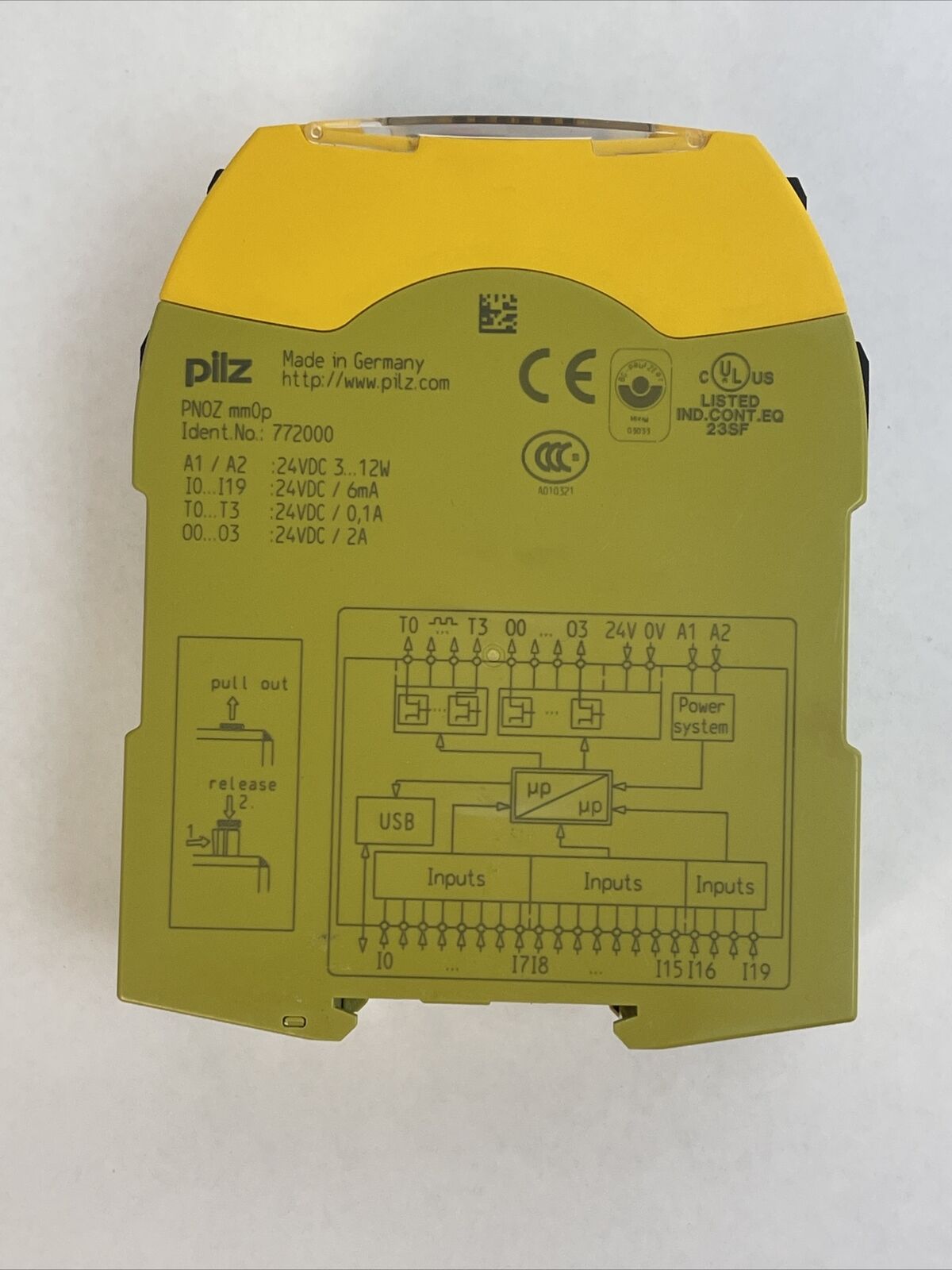 PILZ MM0P SAFETY RELAY 24VDC