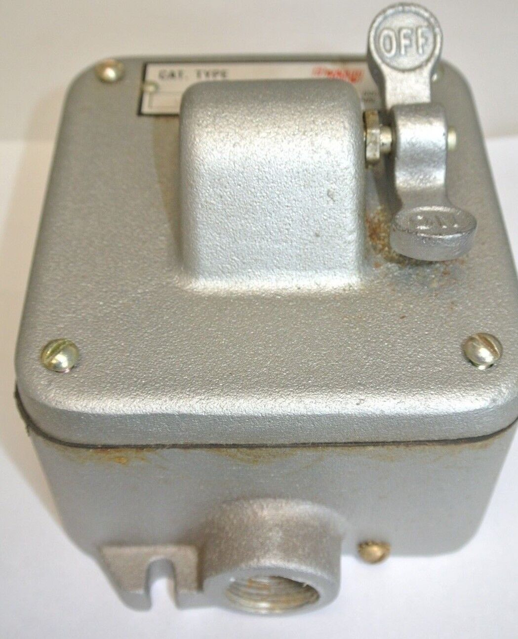 ARROW HART RL-21-W MANUAL STARTER, TOGGLE OPERATED - NEMA 4 WATER-TIGHT 115/230V