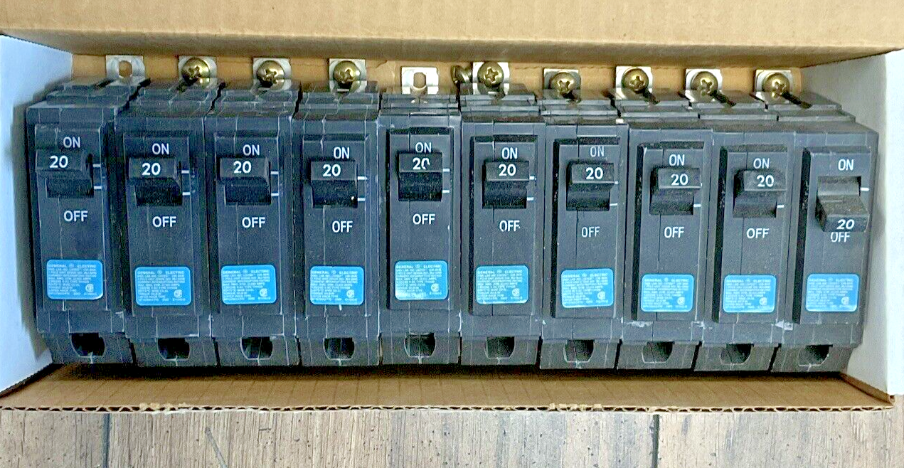 GE THHQB1120 CIRCUIT BREAKER THHQB TYPE 120/240VAC 1POLE 20AMP***LOTOF10***