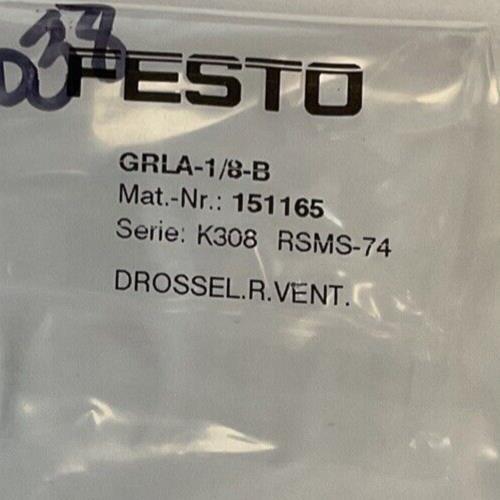 FESTO GRLA-1/8-B CONTROL VALVE 1-WAY **LOTOF4**