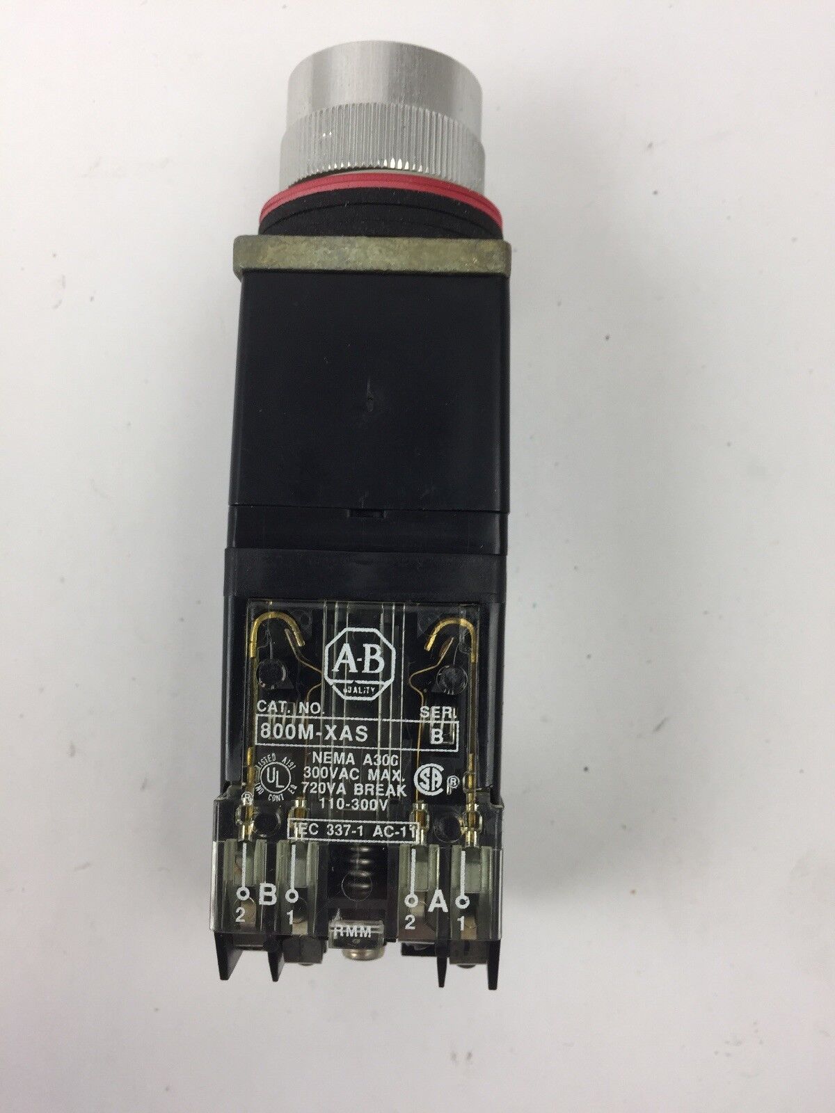 ALLEN BRADLEY 800MR-H33B KEY SELECTOR SWITCH