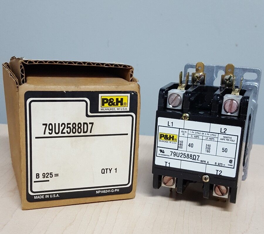 P&H 79U2588D7 160 Amp, 600V AC 3 Pole Contactor SER A