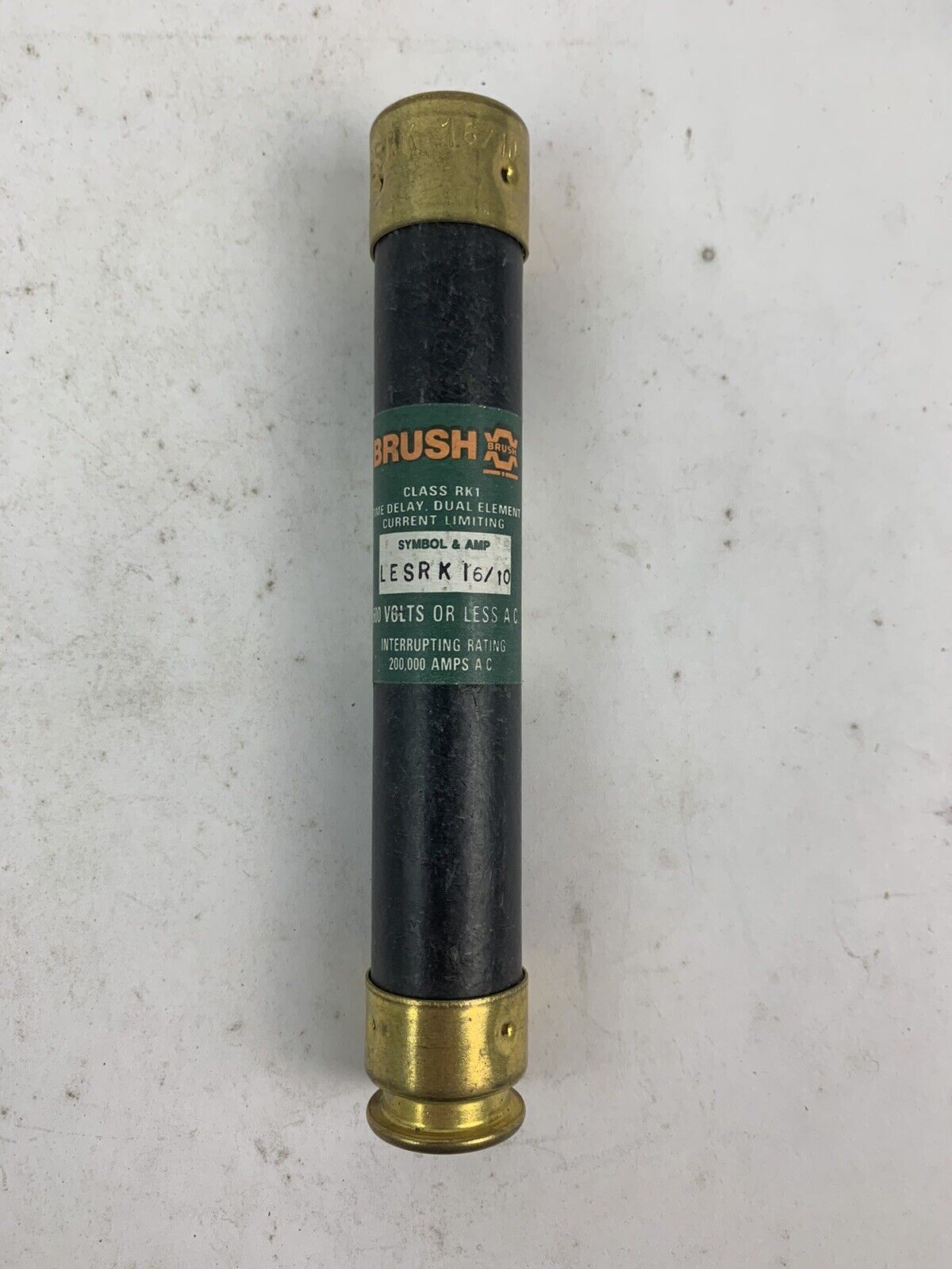 Brush Time-Delay Dual-Element LESRK1-6/10 1 6/10A 600V Fuse "Lot of 10"