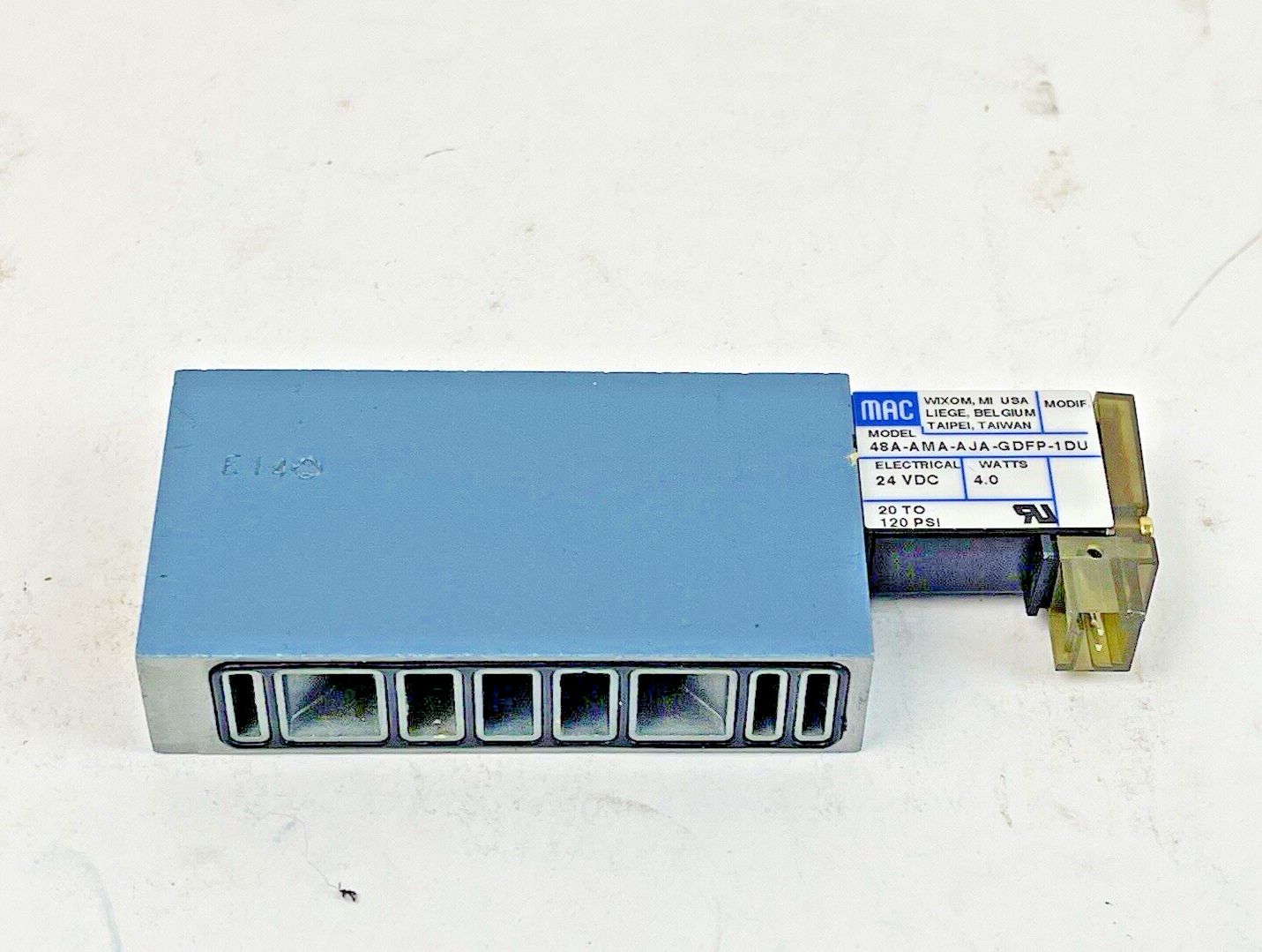 MAC - 48A-AMA-000-GDFP-1DU - SOLENOID VALVE - 24VDC, 20-12 PSI, 4 WATT, 2 POS