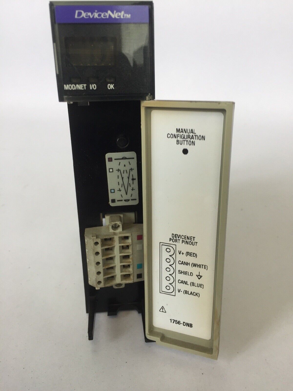 ALLEN BRADLEY 1756-DNB DEVICENET COMMUNICATION MODULE SER B 24VDC F/W REV 7.002