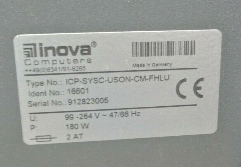 INOVA COMPUTER / VECTOR / ICP-SYSC-USON-CM-FHLU PROGRAMMABLE UNIT