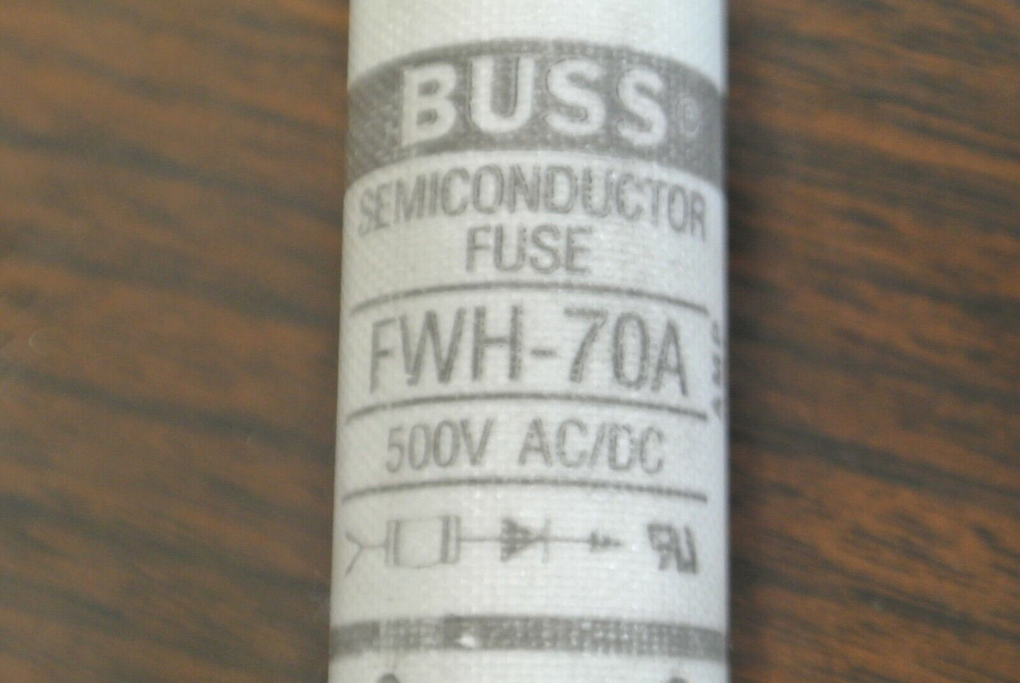 BUSSMANN FWH-70A SEMICONDUCTOR FUSE / 500V / 70A / NEW SURPLUS