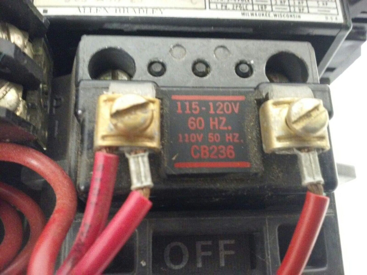 ALLEN BRADLEY 509-AOD-23, SER. C,STARTER,SIZE 0,600V, CONTACTS PERFECT CONDITION