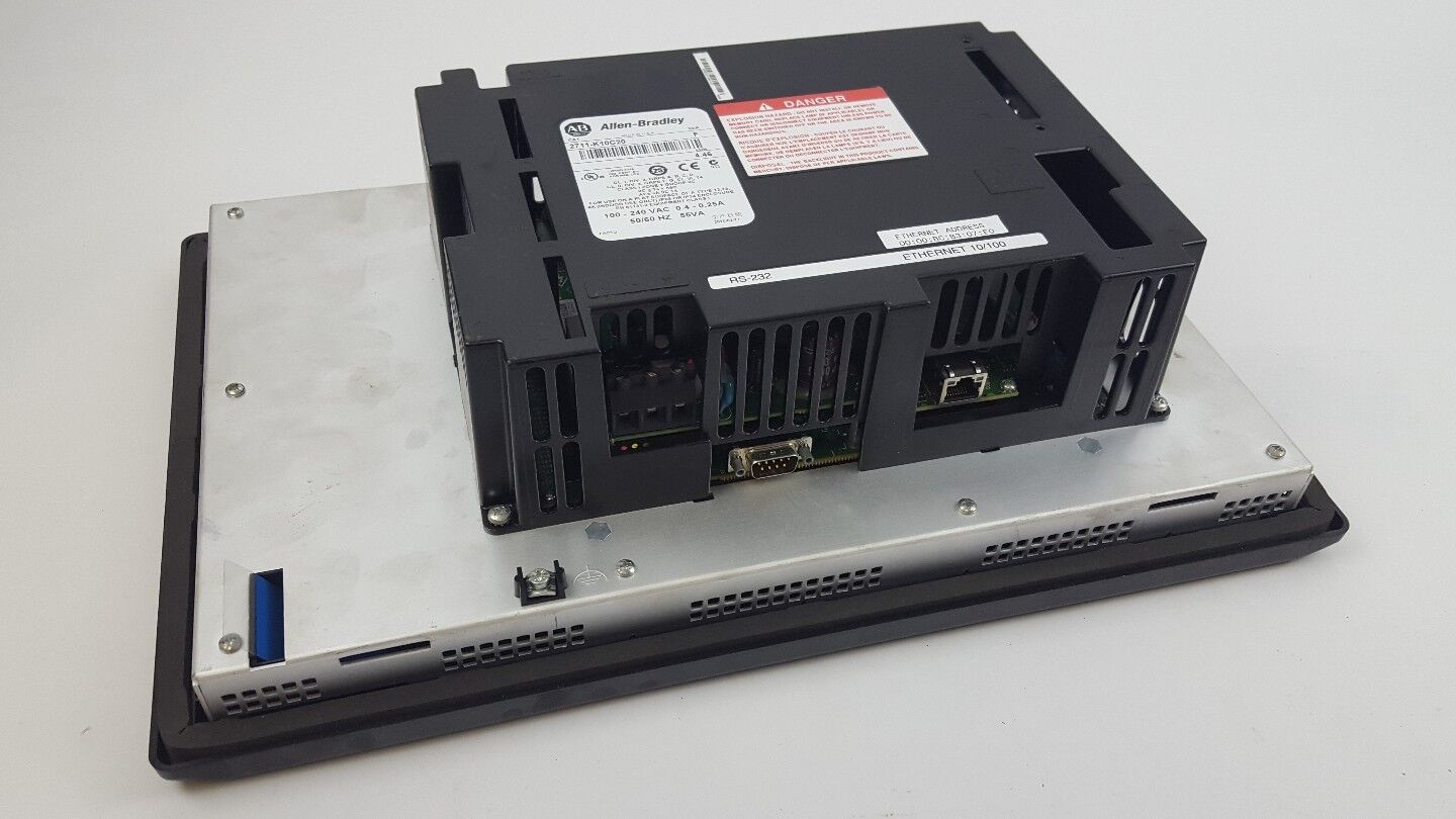 ALLEN BRADLEY PANELVIEW 1000 TOUCH SCREEN 2711-K10C20 SERIES F FRN 4.46
