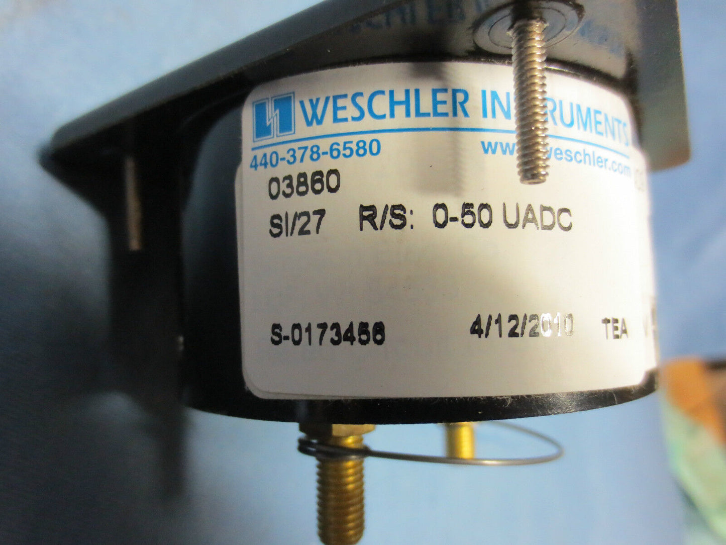 SIMPSON 03860 ANALOG PANEL METER 0-50 UADC - NEW SURPLUS