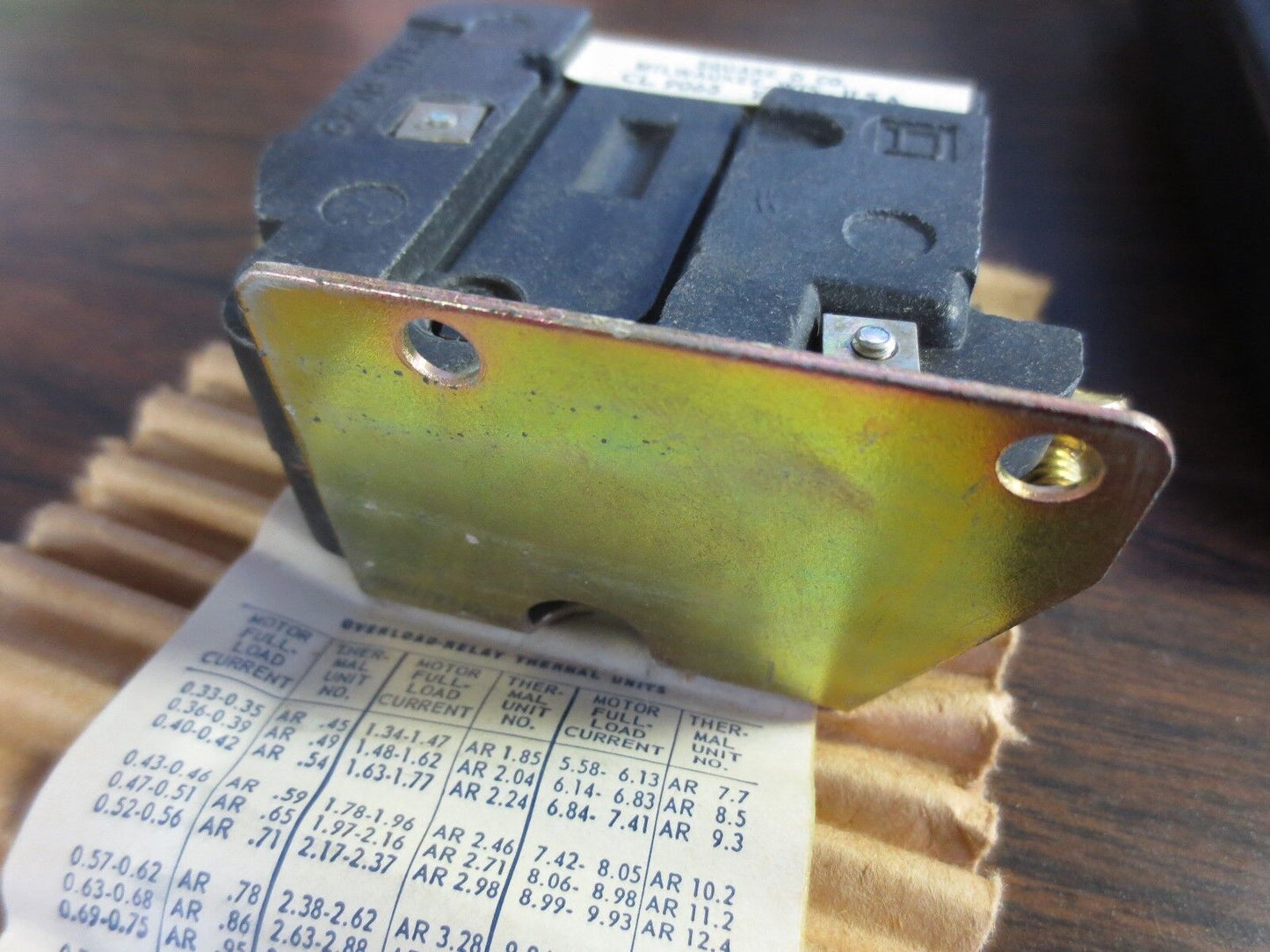 SQUARE D CLASS 9065 ARO-1L / AR0-1L THERMAL OVERLOAD RELAY 78041 - NEW SURPLUS