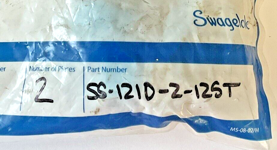 SWAGLOK SS-1210-2-12ST TUBE FITTING ELBOW***LOTOF2***