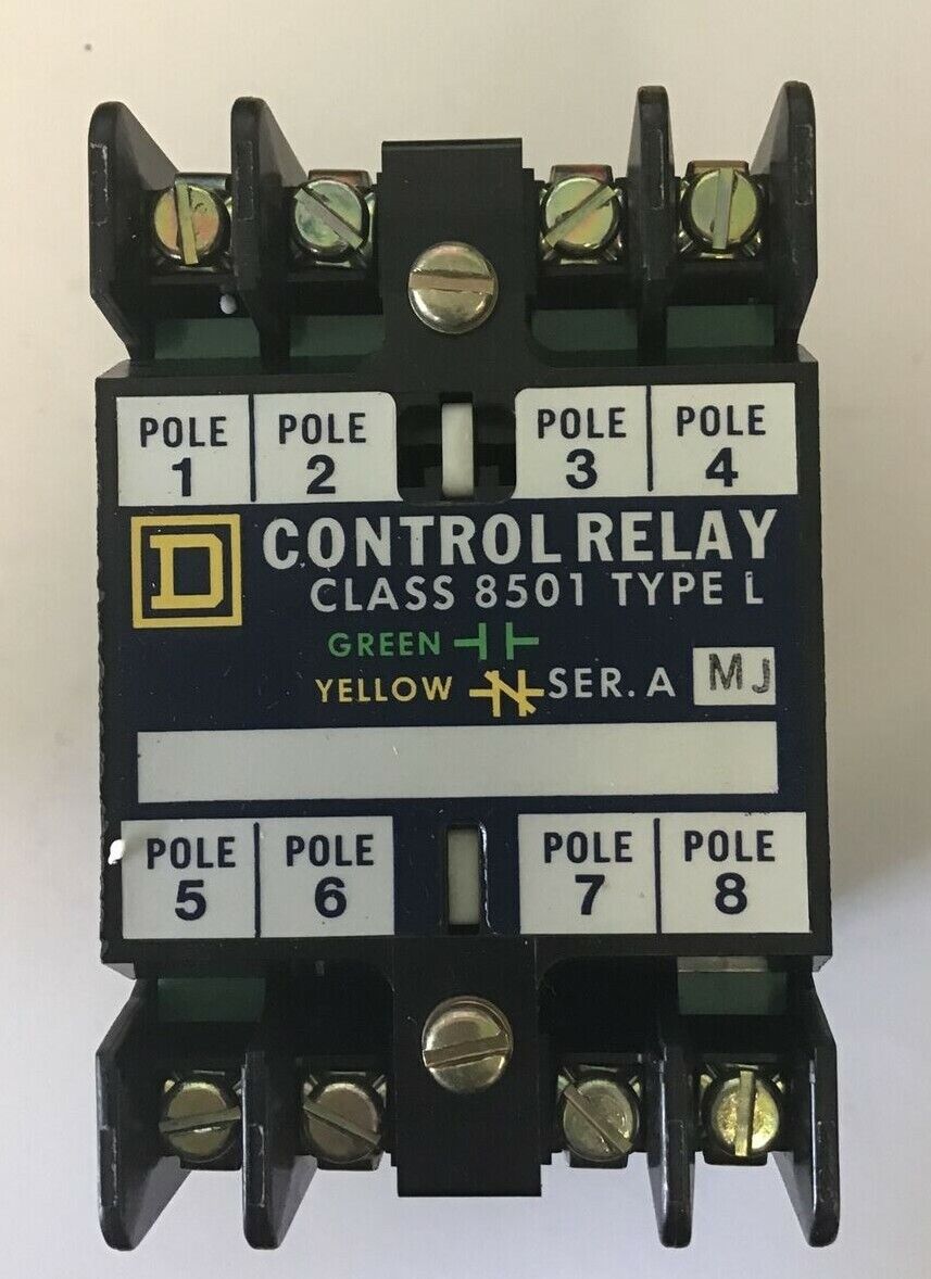 SQUARE D 8501 LO-60 AC MAGNETIC RELAY SER.A 120-60/110-50