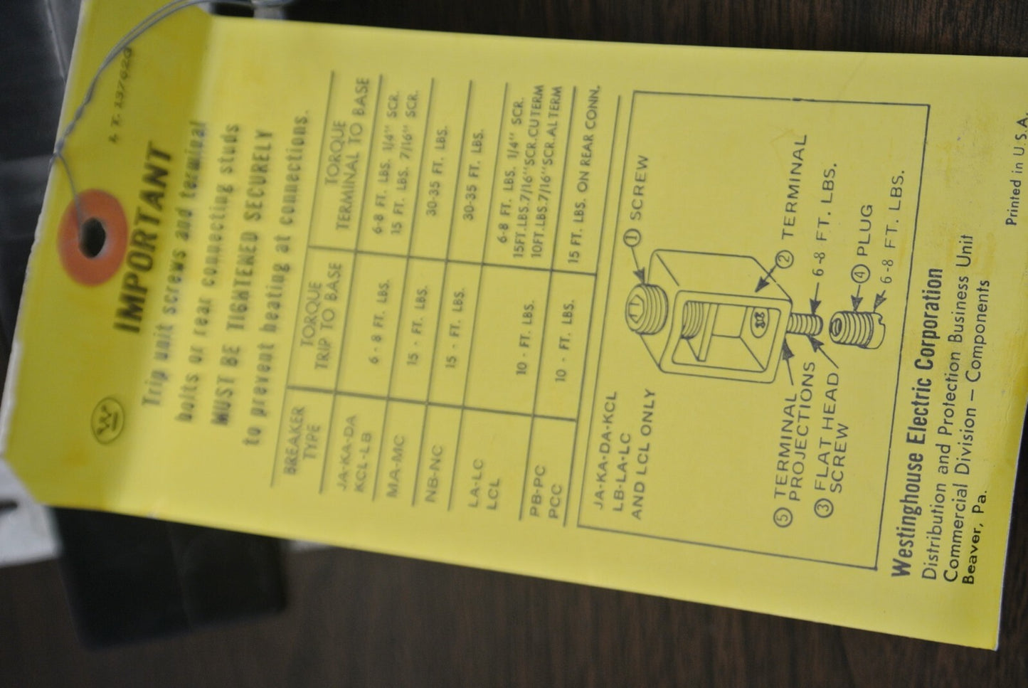 WESTINGHOUSE HLB2225T TRIP UNIT for DE-ION CIRCUIT BREAKER / 225A / NEW SURPLUS