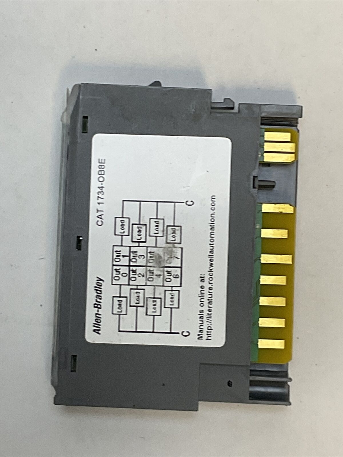 ALLEN BRADLEY 1734-OB8E OUTPUT MODULE SER C FW 3.022
