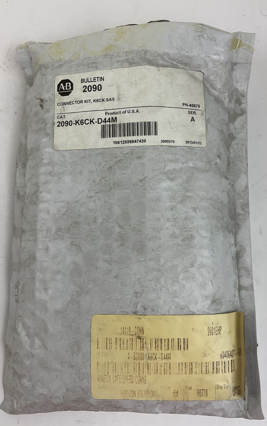 ALLEN BRADLEY 2090-K6CK-D44M CONNECTOR SER.A K6CK SAS