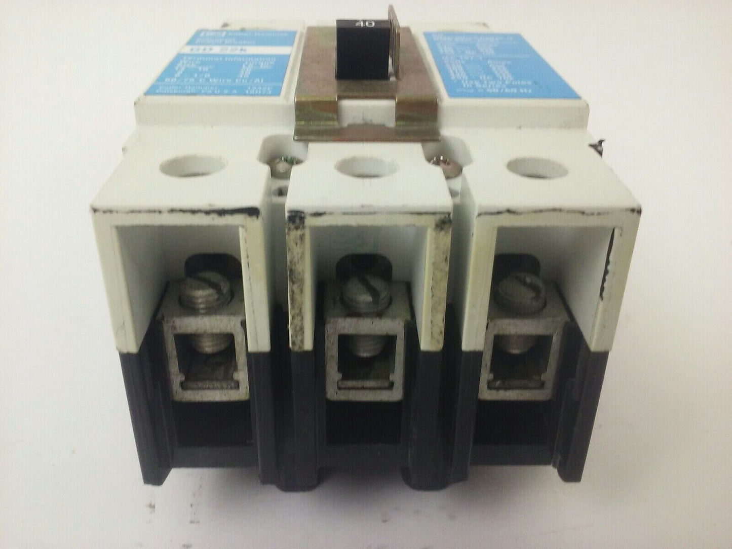 CUTLER HAMMER GD3040 CIRCUIT BREAKER 3P 40A 480V, GD 22K