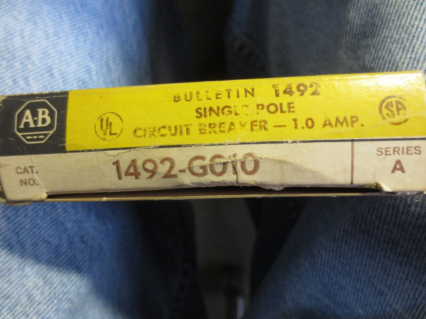 ALLEN-BRADLEY 1492-G010 Ser. A - SINGLE POLE CIRCUIT BREAKER - 1.0A NEW SURPLUS