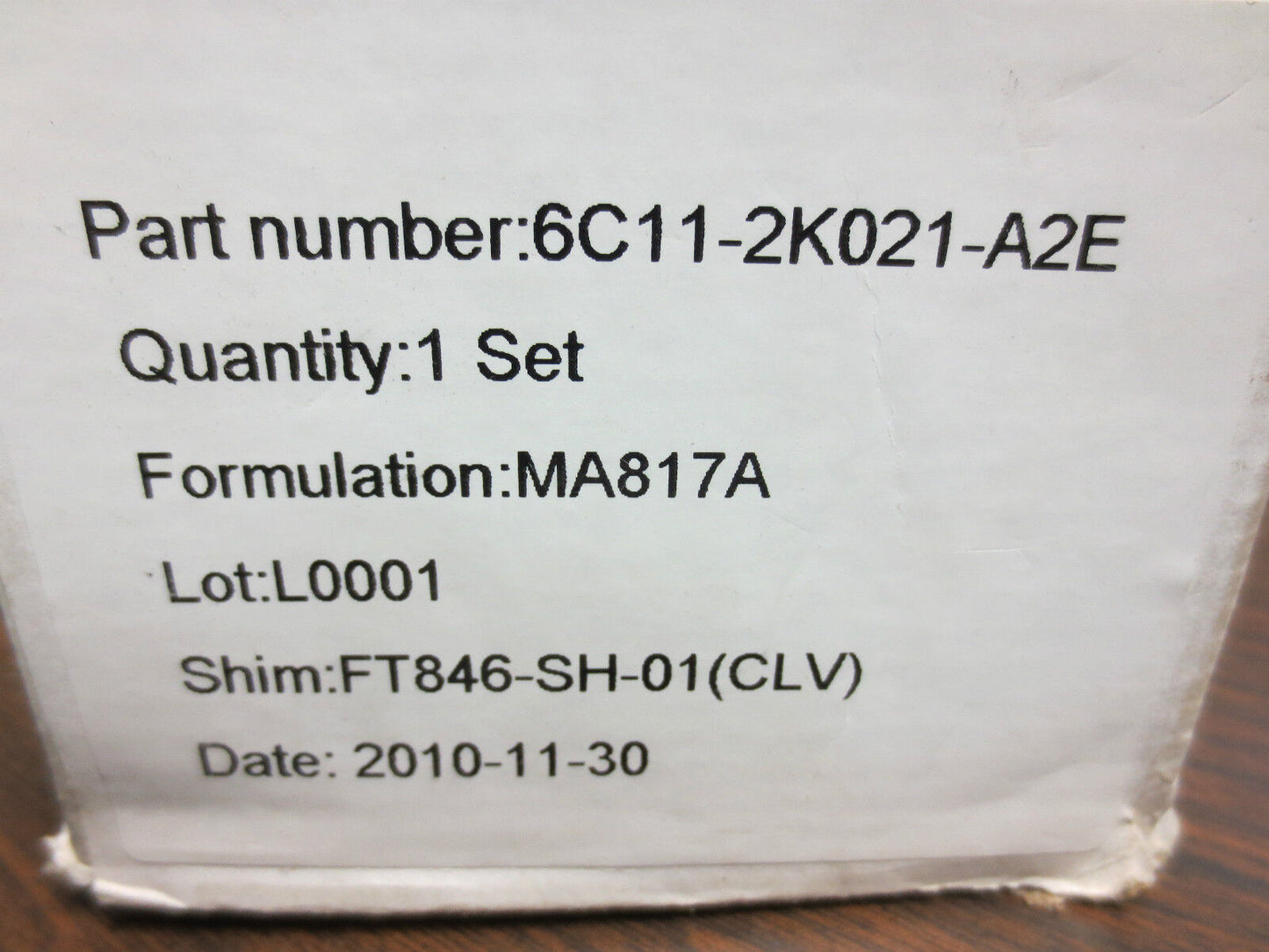 6C11-2K021-A2E BRAKE PAD SET, WITH HARDWARE - NEW in OLD BOX - MA817A FORD