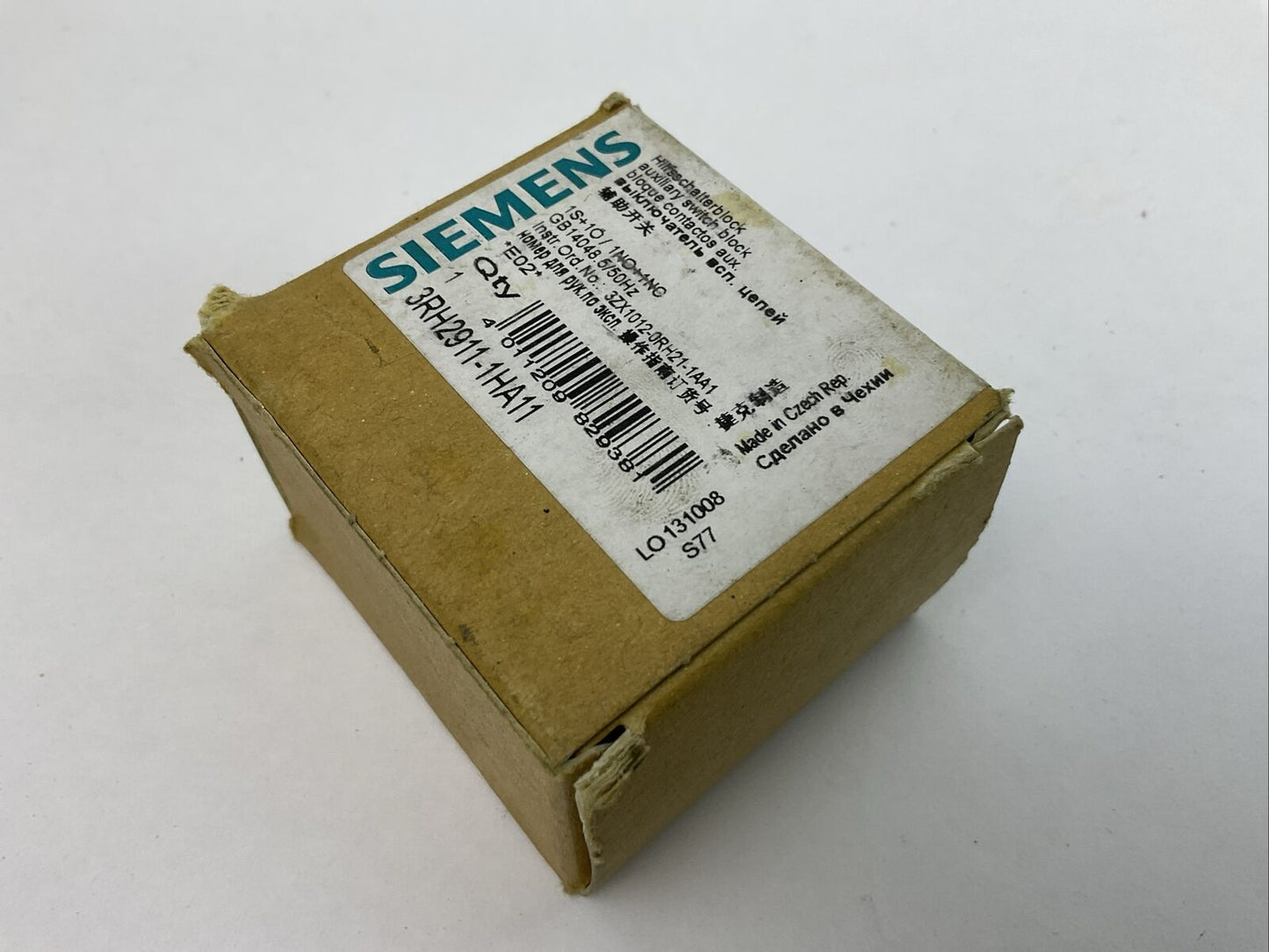 SIEMENS 3RH2911-1HA11 AUXILIARY SWITCH BLOCK
