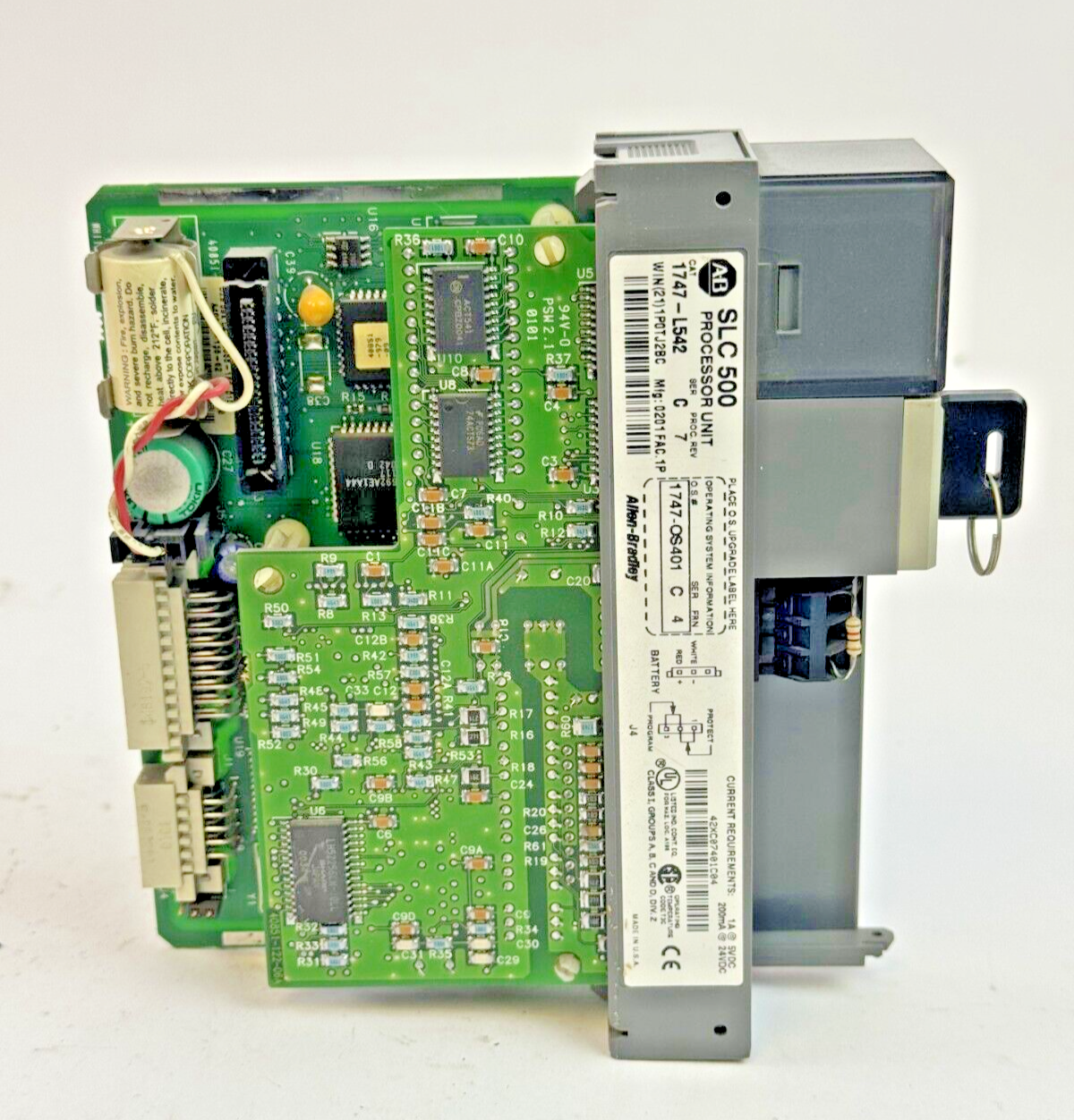 ALLEN-BRADLEY - 1747-L542 SER. C REV. 7 FRN: 4 - SLC 500 CPU PROCESSOR *NO DOOR*