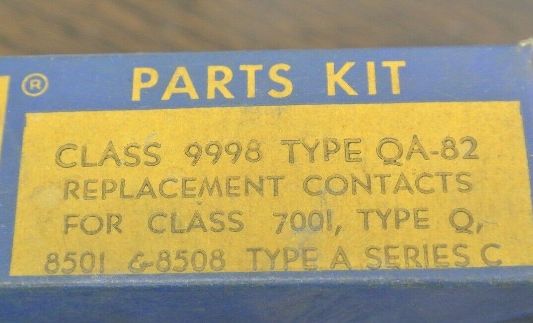 SQUARE D 9998 QA-82 CONTACT KIT / for CLASS 700J, 8501 & 8508 / NEW SURPLUS