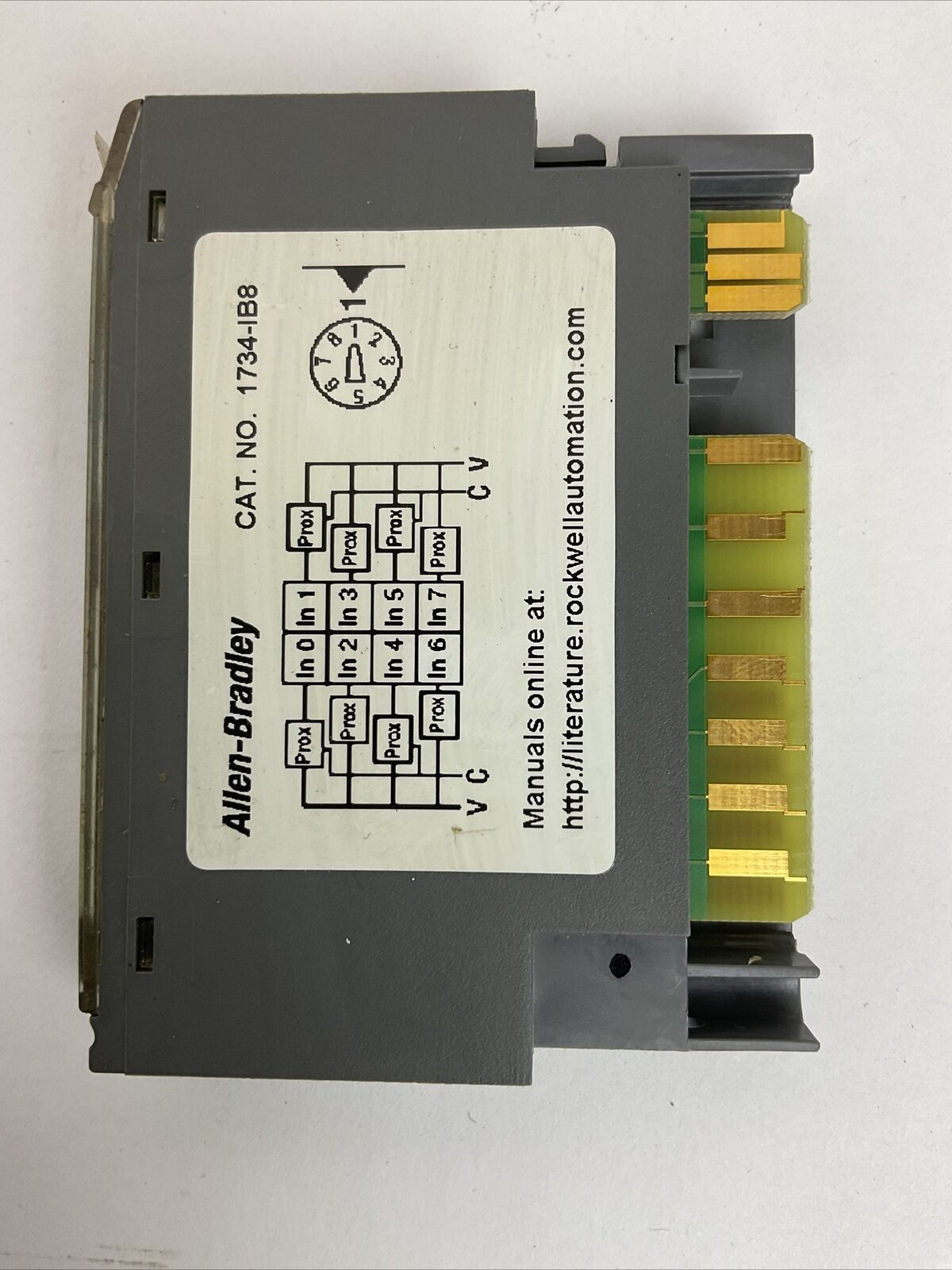 ALLEN BRADLEY 1734-IB8 SER C REV A02 F/W REV 3.018 INPUT MODULE 24VDC SINK INPUT