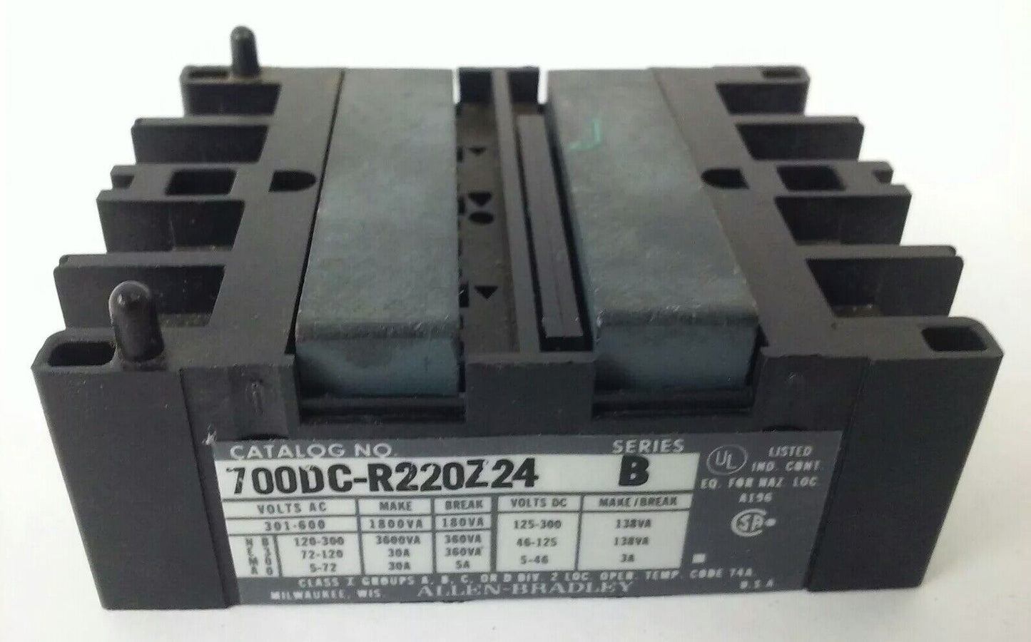 ALLEN BRADLEY, 700DC-R220Z24 SER.B, 600V, 30A, MISSING PARTS