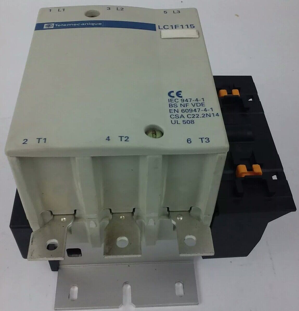 TELEMECANIQUE LC1F115 CONTACTOR 3PH 600VAC 175A 100HP NO COIL!!