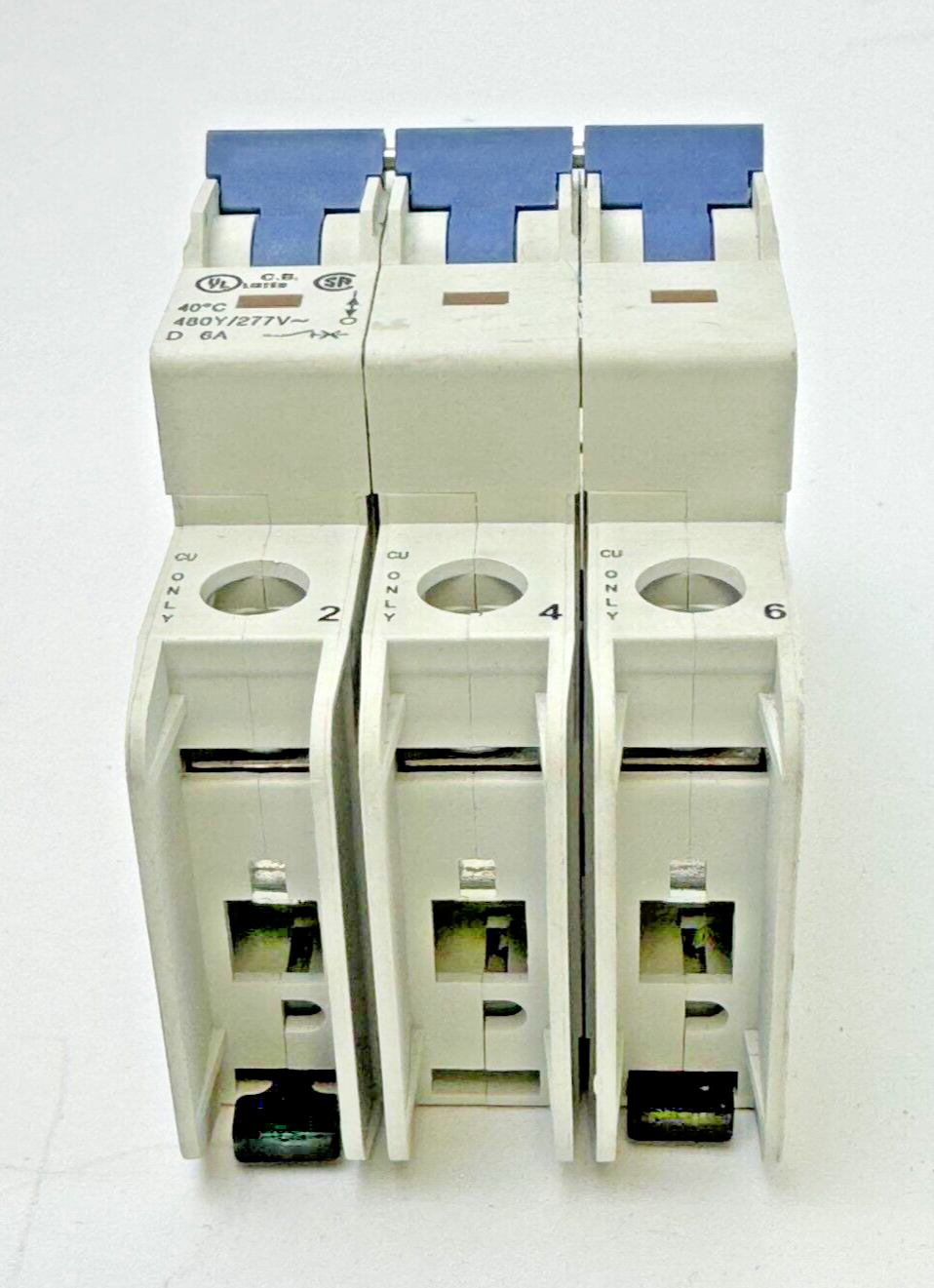 ALLEN-BRADLEY - 1489-A3D060 SER. A - CIRCUIT BREAKER - 3 P, 6 A, 277 V